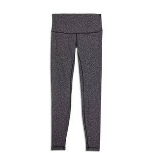 Lululemon like new herringbone gray Wunder Under High Rise Leggings Size 8